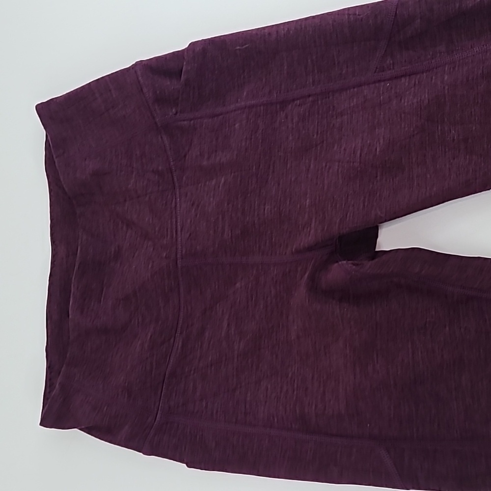 Victoria's Secret Burgundy Ankle Length Leggings Pockets‎ - Size 4